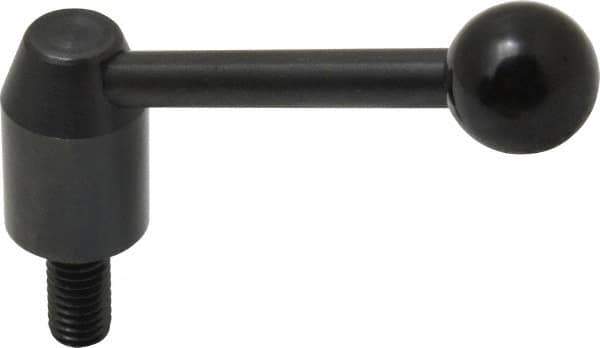 J.W. Winco - 3/8-16, 0.53" Hub Diam, Steel Threaded Stud Adjustable Clamping Handle - Top Tool & Supply