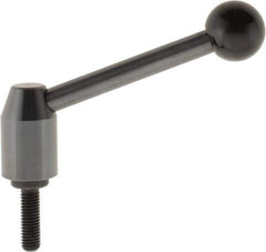 J.W. Winco - 1/2-13, Steel Threaded Stud Adjustable Clamping Handle - 4.88" OAL, 2.17" High - Top Tool & Supply