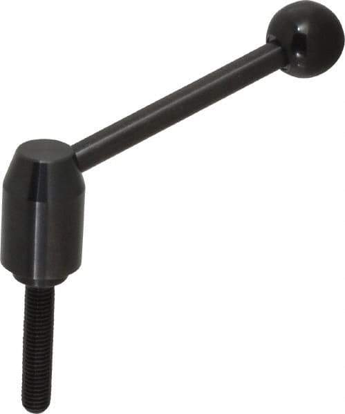 J.W. Winco - 1/2-13, Steel Threaded Stud Adjustable Clamping Handle - 4.88" OAL, 2.17" High - Top Tool & Supply