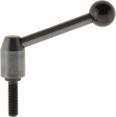 J.W. Winco - M12 x 1.75, 19mm Hub Diam, Steel Threaded Stud Adjustable Clamping Handle - Top Tool & Supply