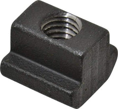 HALDER - M5 Tapped Through T Slot Nut - 5.6mm Slot Width, 10 x 4mm Base Width x Height, 10 x 8mm OAL x Height - Top Tool & Supply