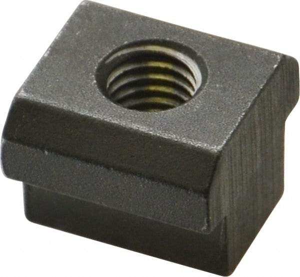 HALDER - M8 Tapped Through T Slot Nut - 11.6mm Slot Width, 18 x 7mm Base Width x Height, 18 x 14mm OAL x Height - Top Tool & Supply