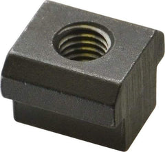 HALDER - M8 Tapped Through T Slot Nut - 11.6mm Slot Width, 18 x 7mm Base Width x Height, 18 x 14mm OAL x Height - Top Tool & Supply