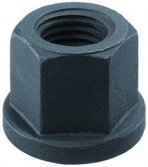 Gibraltar - M14, 28mm Flange Diam, 21mm High, 21mm Across Flats, Flange Nut - Grade 10 Steel, Black Phosphate Finish, 4" Flange Height - Top Tool & Supply