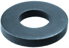 Gibraltar - M24 Screw, Steel Standard Flat Washer - 25mm ID x 60mm OD, 8mm Thick, Black Phosphate Finish - Top Tool & Supply