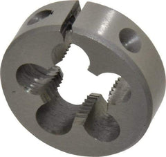 Interstate - 3/8-18 NPS Thread, Round Pipe Die - 1-1/2" Outside Diam, High Speed Steel - Exact Industrial Supply