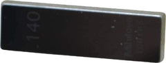 Mitutoyo - 0.14" Rectangular Steel Gage Block - Accuracy Grade 0, Includes Certificate of Inspection - Top Tool & Supply