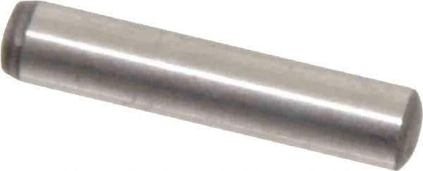 Value Collection - 5mm Diam x 25mm Pin Length Alloy Steel Standard Dowel Pin - C 58-62 Hardness, 9,270 Lb Breaking Strength, 1 Rounded End - Top Tool & Supply