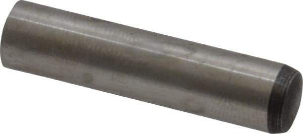 Value Collection - 8mm Diam x 35mm Pin Length Alloy Steel Standard Dowel Pin - C 58-62 Hardness, 23,700 Lb Breaking Strength, 1 Rounded End - Top Tool & Supply