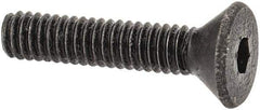 Value Collection - #1-72 UNF Hex Socket Drive, 82° Flat Screw - Alloy Steel, Black Oxide Finish, Fully Threaded, 3/8" OAL - Top Tool & Supply