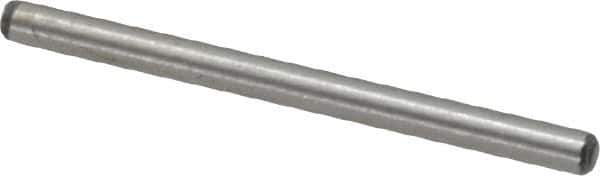 Value Collection - 1/16" Diam x 7/8" Pin Length Alloy Steel Standard Dowel Pin - C 50-58 Hardness, 800 Lb Breaking Strength, 1 Beveled & 1 Rounded End - Top Tool & Supply