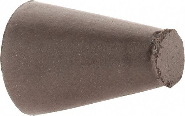 Cratex - 5/8" Max Diam x 1" Long, Taper, Rubberized Point - Medium Grade, Silicon Carbide, 1/4" Arbor Hole, Unmounted - Top Tool & Supply