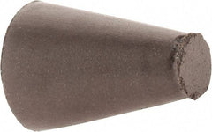 Cratex - 5/8" Max Diam x 1" Long, Taper, Rubberized Point - Medium Grade, Silicon Carbide, 1/4" Arbor Hole, Unmounted - Top Tool & Supply