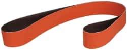 3M - 2" Wide x 60" OAL, 36 Grit, Ceramic Abrasive Belt - Ceramic, Very Coarse, Coated, YF Weighted Cloth Backing, Wet/Dry, Series 984F - Top Tool & Supply