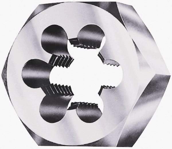 Interstate - 1-1/2 - 11 BSPT Thread, Hex Pipe Die - 3-1/8" Outside Diam, Carbon Steel - Exact Industrial Supply