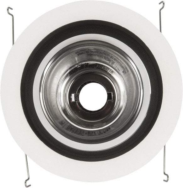 Cooper Lighting - 7-1/4 Inch Wide, Water Resistant, White Fixture Baffle Trim - Metal, UL/cUL Wet Location Listed - Top Tool & Supply