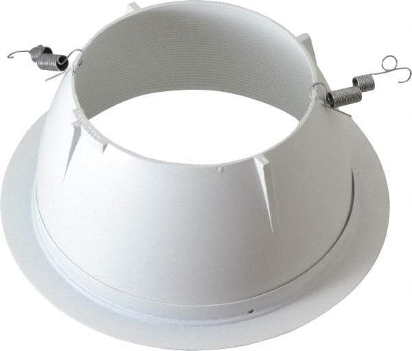 Cooper Lighting - 7-1/4 Inch Wide, Water Resistant, White Fixture Baffle Trim - Metal, UL/cUL Wet Location Listed - Top Tool & Supply