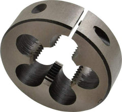 Interstate - 1-1/16 - 12 UNS Thread, 2-1/2" Outside Diam High Speed Steel Round Die - Right Hand Thread, Adjustable - Exact Industrial Supply