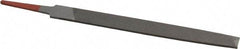 Simonds File - 6" Long, Second Cut, Flat American-Pattern File - Double Cut, Tang - Top Tool & Supply