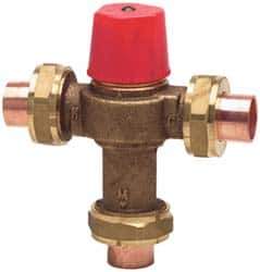 Watts - Union Thread End Connections, 3/4" Pipe, Temperature Control Valve - 150 Max Working psi - Top Tool & Supply