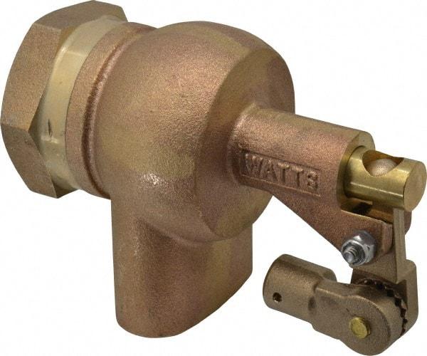 Watts - 1-1/4" Pipe, Bronze, Mechanical Float Valve - 165 psi, FPT x FPT End Connections - Top Tool & Supply