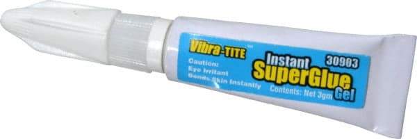 Vibra-Tite - 0.11 oz Tube Clear Instant Adhesive - 75 sec Fixture Time - Top Tool & Supply