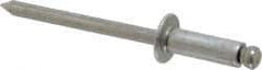 Marson - Button Head Aluminum Open End Blind Rivet - Aluminum Mandrel, 0.251" to 3/8" Grip, 3/8" Head Diam, 0.192" to 0.196" Hole Diam, 0.575" Length Under Head, 3/16" Body Diam - Top Tool & Supply