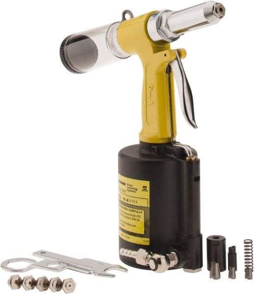 Marson - Up to 1/4" Capacity, Trigger Air Riveter - 9/16" Long Stroke, 1/4" Inlet, V-4 - Top Tool & Supply