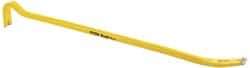 Stanley - 36" OAL Wrecking Bar - 1" Wide, Forged Steel - Top Tool & Supply