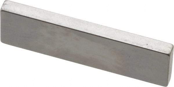 Mitutoyo - 0.101" Rectangular Steel Gage Block - Accuracy Grade AS-1, Includes Certificate of Inspection - Top Tool & Supply