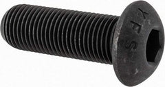 Value Collection - 1/2-20 UNF Hex Socket Drive, Button Screw - Alloy Steel, Black Oxide Finish, Fully Threaded, 1-1/2" Length Under Head - Top Tool & Supply