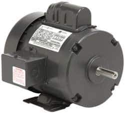 US Motors - 1.5 hp, TEFC Enclosure, 1,725 RPM, 115/208-230 Volt, 60 Hz, Industrial Electric AC/DC Motor - Size 56 Frame, 1 Speed, Ball Bearings, B Class Insulation, Reversible - Top Tool & Supply