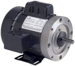 US Motors - 1 hp, Totally Enclosed Fan Cooled, Auto Thermal Protection, 1,725 RPM, 100-120/200-240 Volt, 50/60 Hz, Cap Start-Cap Run Motor - Size 56C Frame, C-Face Mount, 1 Speed, Ball Bearings, 11.0-9.2/5.5-4.7 Full Load Amps, B Class Insulation - Top Tool & Supply