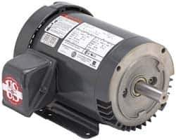 US Motors - 15 hp, TEFC Enclosure, No Thermal Protection, 1,775 RPM, 208-230/460 Volt, 60 Hz, Three Phase Energy Efficient Motor - Size 254 Frame, Rigid Mount, 1 Speed, Ball Bearings, 41-38/18.9 Full Load Amps, F Class Insulation, Reversible - Top Tool & Supply