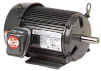 US Motors - 1 hp, TENV Enclosure, No Thermal Protection, 1,725 RPM, 208-230/460 Volt, 60 Hz, Three Phase Premium Efficient Motor - Size 145 Frame, C-Face/Base Mount, 1 Speed, Ball Bearings, 3.5-3.4/1.7 Full Load Amps, F Class Insulation, Reversible - Top Tool & Supply