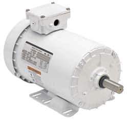 US Motors - 1/2 hp, TENV Enclosure, No Thermal Protection, 1,725 RPM, 230/460 Volt, 60 Hz, Three Phase Standard Efficient Motor - Size 56 Frame, Rigid Mount, 1 Speed, Ball Bearings, 1.6/0.8 Full Load Amps, F Class Insulation, Reversible - Top Tool & Supply