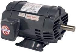 US Motors - 1.5 hp, ODP Enclosure, No Thermal Protection, 1,180 RPM, 230/460 Volt, 60 Hz, Three Phase Premium Efficient Motor - Size 182T Frame, Rigid Mount, 1 Speed, Ball Bearings, 5/2.5 Full Load Amps, F Class Insulation - Top Tool & Supply