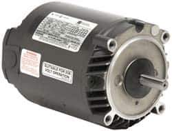 US Motors - 1/2 hp, ODP Enclosure, No Thermal Protection, 1,725 RPM, 208-230/460 Volt, 60 Hz, Polyphase Motor - Size 56C Frame, C-Face Mount, 1 Speed, Ball Bearings, 1.98-1.9/.98 Full Load Amps, B Class Insulation - Top Tool & Supply