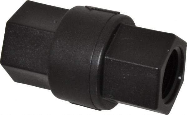 Specialty Mfr - 1/2" Polypropylene Check Valve - Inline, FNPT x FNPT, 125 WOG - Top Tool & Supply