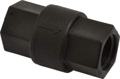 Specialty Mfr - 1/2" Polypropylene Check Valve - Inline, FNPT x FNPT, 125 WOG - Top Tool & Supply