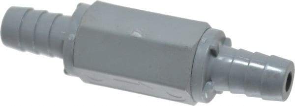 Specialty Mfr - 1/2" PVC Check Valve - Inline, Barb x Barb, 125 WOG - Top Tool & Supply