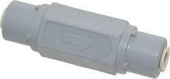 Specialty Mfr - 1/4" PVC Check Valve - Inline, Push To Connect x Push To Connect, 125 WOG - Top Tool & Supply