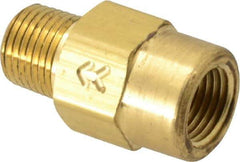 Specialty Mfr - 1/8" Brass Check Valve - Inline, FNPT x MNPT, 500 WOG - Top Tool & Supply