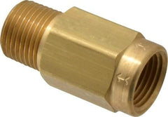 Specialty Mfr - 1/2" Brass Check Valve - Inline, FNPT x MNPT, 500 WOG - Top Tool & Supply