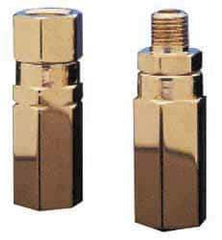 Specialty Mfr - 3/8" Brass Check Valve - Inline, MNPT x MNPT, 3,000 WOG - Top Tool & Supply