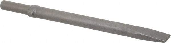 Ingersoll-Rand - 1" Head Width, 12" OAL, Flat Chisel - Round Drive, Round Shank, Steel - Top Tool & Supply