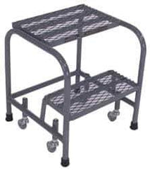 Cotterman - 20" 2 Step Ladder - 350 Lb Capacity, 20" Platform Height, 18" Base Width x 19" Depth, Grip Strut - Top Tool & Supply