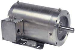 US Motors - 1 hp, TENV Enclosure, No Thermal Protection, 1,725 RPM, 208-230/460 Volt, 60 Hz, Three Phase Energy Efficient Motor - Size 56HC Frame, C-Face/Base Mount, 1 Speed, Ball Bearings, 3.5-3.4/1.7 Full Load Amps, F Class Insulation, Reversible - Top Tool & Supply