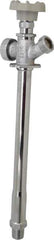 B&K Mueller - 1/2" Pipe, 10" Long Shank, Chrome Plated Brass Antisiphon Frostfree Sillcock - Handwheel Handle, Male & Solder End Connections, 125 psi WOG Rating - Top Tool & Supply