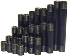 B&K Mueller - 60 Piece, 1-1/2" Pipe, Black Finished Steel Pipe Nipple Set - Schedule 40, (6) Close, (6) 2, (6) 2-1/2, (6) 3, (6) 3-1/2, (6) 4, (6) 4-1/2, (6) 5, (6) 5-1/2, (6) 6 - Top Tool & Supply